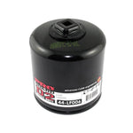White aFe Power ProGuard D2 oil filter canister showing the integrated 3/8 inch removal nut on the base.