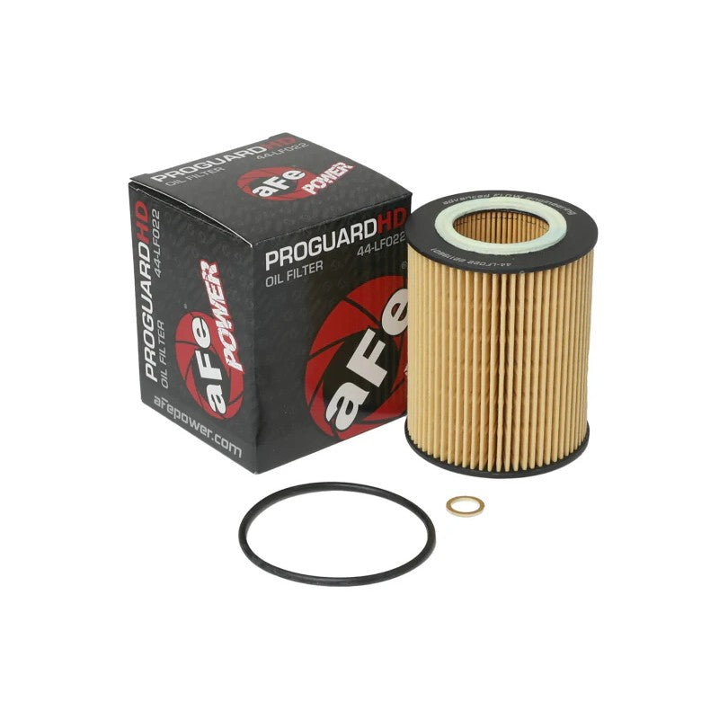 aFe ProGuard D2 performance oil filter cartridge element, part number 44-LF022.