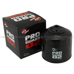 aFe Power ProGuard D2 oil filter with integrated 3/8 inch nut and heavy duty black canister