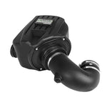 aFe POWER Quantum intake system with black roto-molded tube and Pro 5R oiled filter for 5.9L Cummins Dodge Ram.