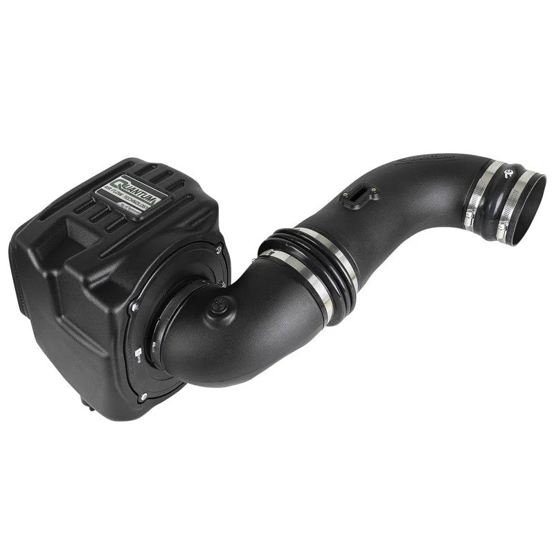 aFe POWER Quantum cold air intake system with black roto-molded housing and Pro DRY S oil-free air filter.