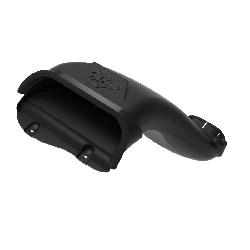 Black LLDPE aFe POWER Dynamic Air Scoop for 2021-2025 Ford F-150 air intake systems.