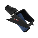 aFe Rapid Induction cold air intake with Pro 5R oiled filter, XLPE tube, and black steel heat shield.