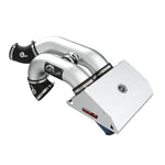 aFe Rapid Induction intake system with dual brushed aluminum tubes and Pro 5R filters for 2021-2026 Ford F-150 3.5L