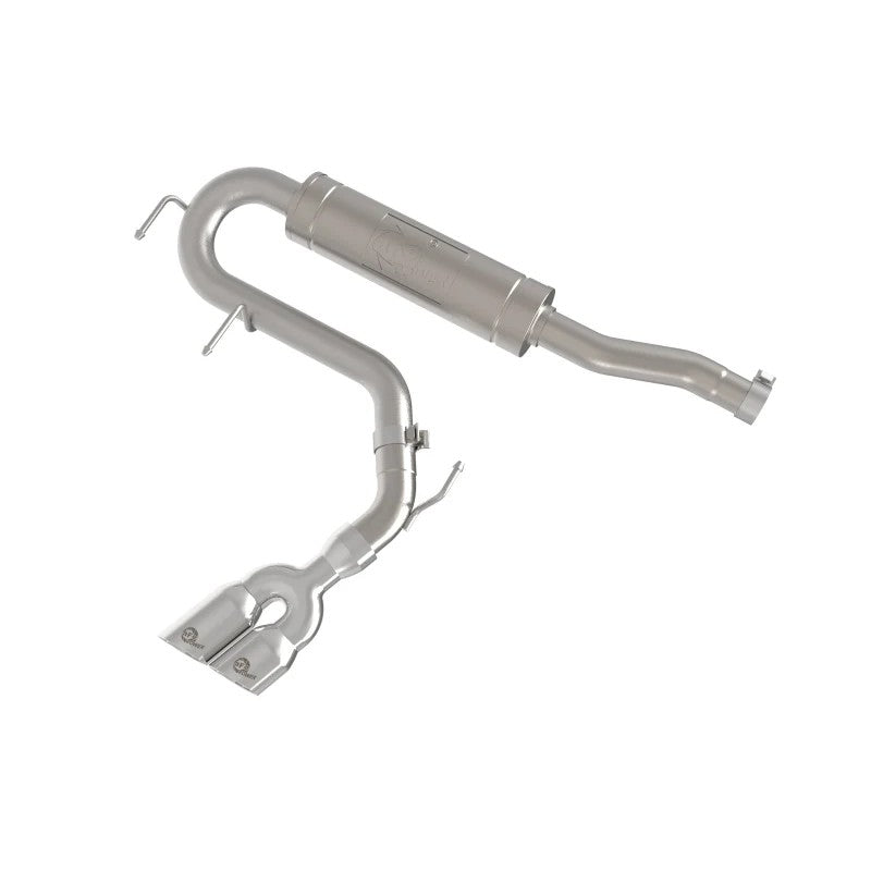 aFe POWER Rebel Series 304 stainless steel cat-back exhaust with dual polished tips for 2022-2026 Ford Maverick