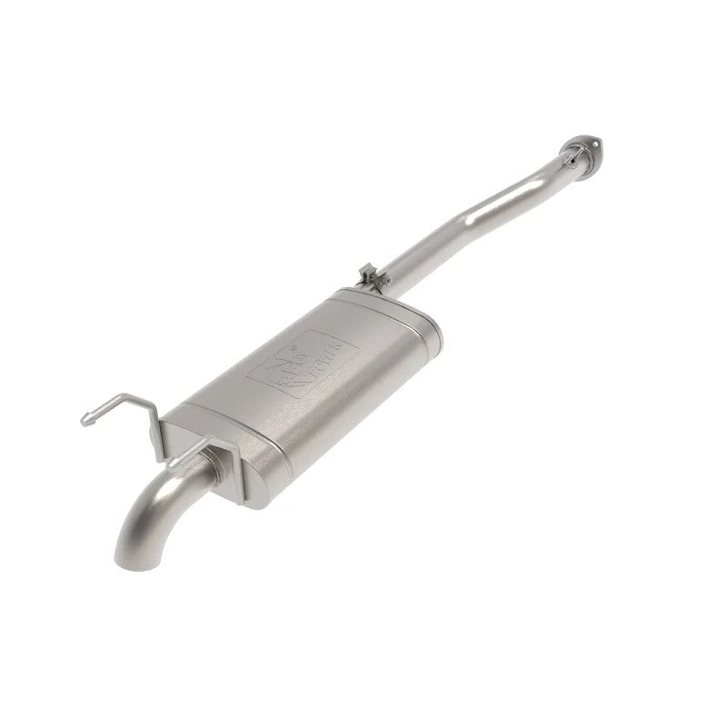 aFe ROCK BASHER 2.5 inch 409 stainless steel cat-back exhaust with high-tuck tip for 1999-2004 Toyota Tacoma