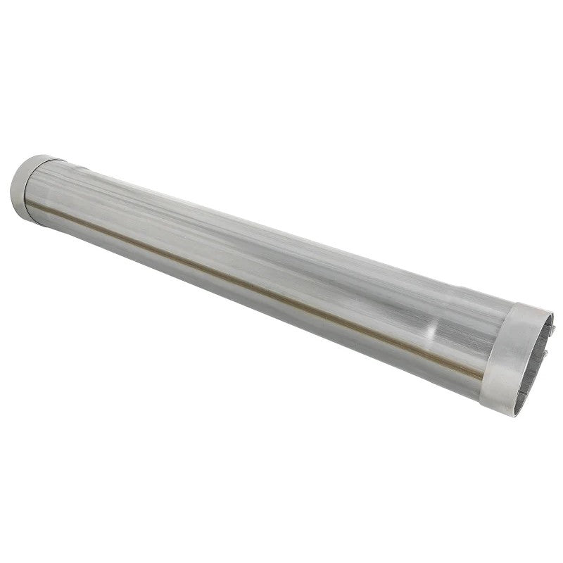 aFe SATURN 4S 409 stainless steel muffler delete pipe with two Torca AccuSeal exhaust clamps