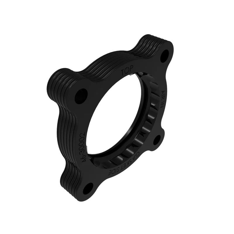 aFe Silver Bullet 6061-T6 billet aluminum throttle body spacer with serrated helix bore for 2014-2018 Mazda 3.