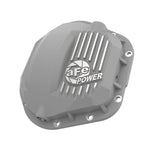 Raw finish cast aluminum aFe Street Series Dana 60 front differential cover featuring machined cooling fins
