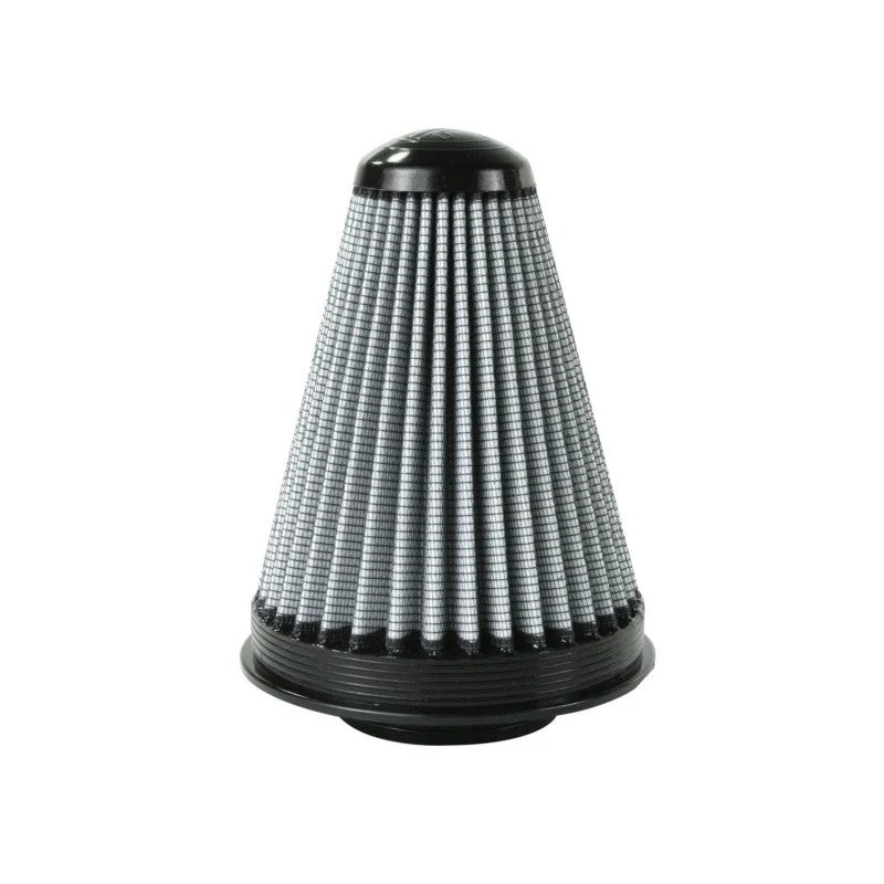 aFe Takeda Pro DRY S performance air filter with 3.5 inch flange and inverted base