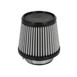 aFe Takeda Pro DRY S oil-free air filter TF-9009D showing the 3.5-inch flange and tapered 3-layer synthetic media.
