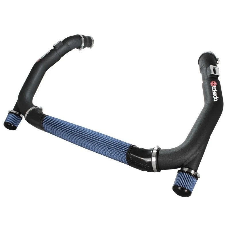 aFe Takeda Stage-2 Black Air Intake with dual mandrel-bent tubes and PRO 5R filters for 2009-2024 Nissan GT-R.
