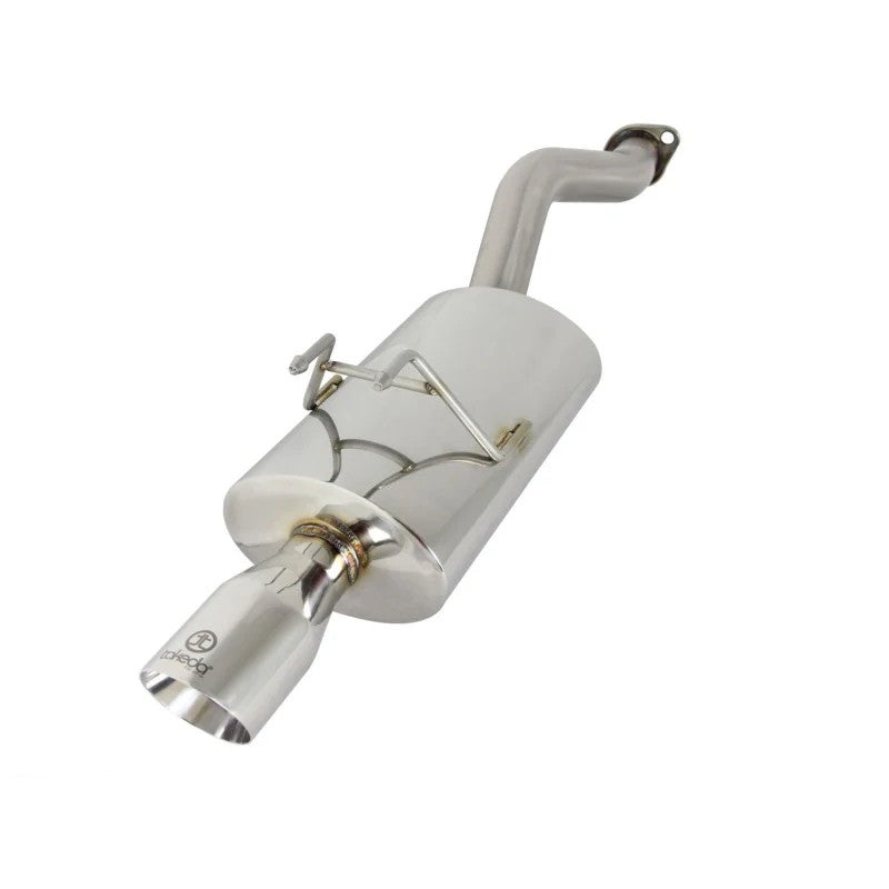 aFe Takeda 304 stainless steel axle-back exhaust system with a 3.5 inch polished double-wall tip