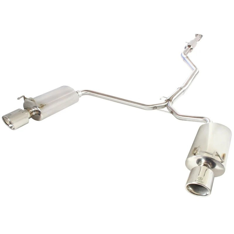 aFe Takeda 304 stainless steel dual cat-back exhaust system with polished double-wall tips for 2013-2017 Honda Accord