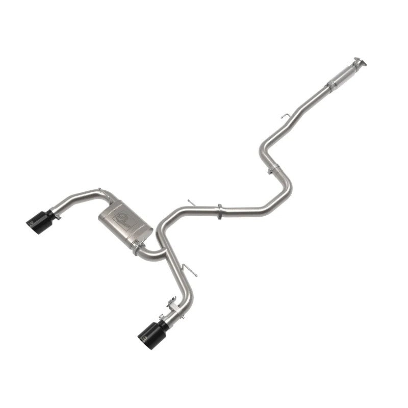 aFe Takeda 304 stainless steel cat-back exhaust with dual 5-inch black tips for 2022-2026 Hyundai Elantra N