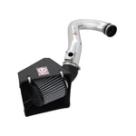 aFe Takeda Stage-2 cold air intake with polished aluminum tube and grey Pro DRY S oil-free filter for Subaru H6 3.6L