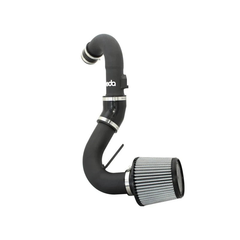 aFe Takeda Stage-2 air intake system with black wrinkle-finish aluminum tubing and Pro DRY S filter for 2010-2013 Mazda 3
