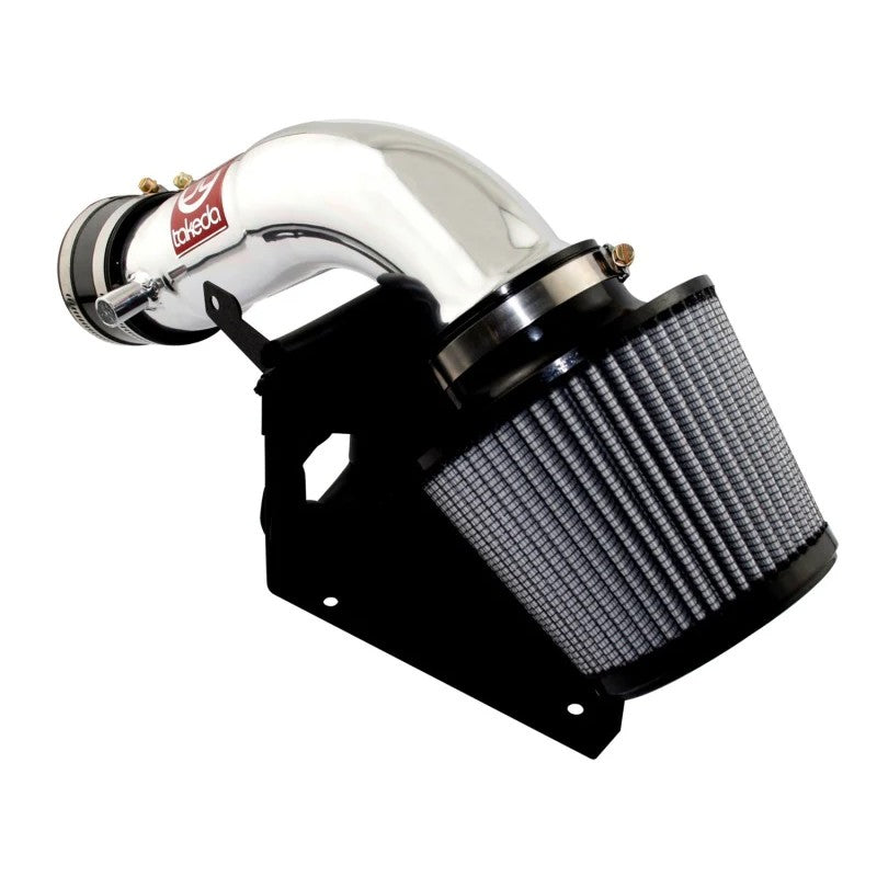 aFe Takeda Stage-2 polished aluminum cold air intake system with blue oil-free Pro DRY S air filter