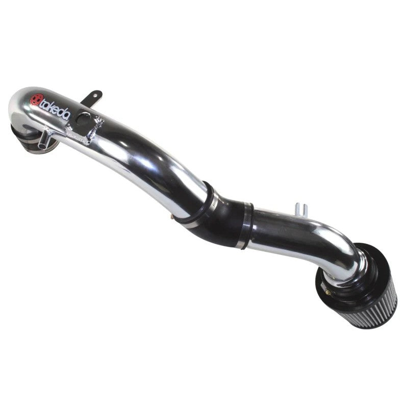 aFe Takeda Stage-2 intake system with polished aluminum tubing and blue Pro DRY S air filter for 2011-2016 Scion tC.