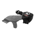 aFe Takeda Momentum cold air intake featuring a black XLPE housing with clear sight window and Pro DRY S filter.