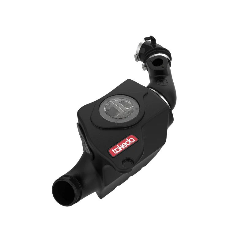 aFe Takeda Momentum cold air intake for Mazda MX-5 Miata featuring a black XLPE housing and Pro DRY S filter.