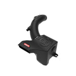 aFe Takeda Momentum cold air intake with black XLPE housing, intake tube, and blue Pro 5R oiled air filter.