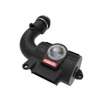 aFe Takeda Momentum Pro 5R cold air intake with black XLPE housing, clear sight window, and blue oiled 360-degree filter.