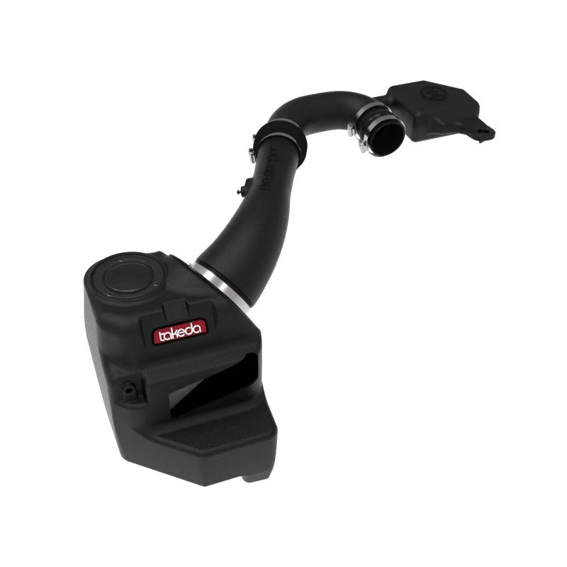 Takeda Momentum cold air intake system with sealed black XLPE housing and clear sight window for 2012-2016 Subaru Impreza.