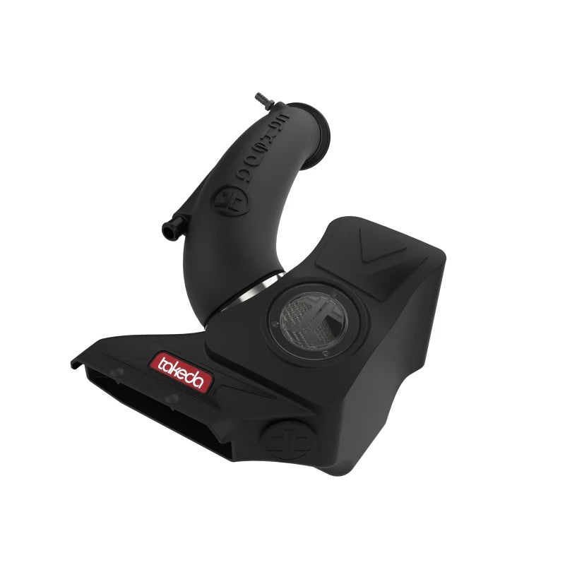 aFe Takeda Momentum Pro DRY S intake system featuring a black XLPE sealed housing and clear inspection window.