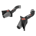 aFe Takeda Stage-2 cold air intake system with black wrinkle finish aluminum tubing and Pro DRY S synthetic air filter.