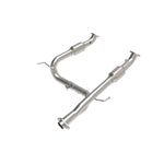 aFe Twisted Steel 409 stainless steel mandrel-bent Y-pipe with catalytic converters for 2005-2015 Toyota Tacoma V6-4.0L