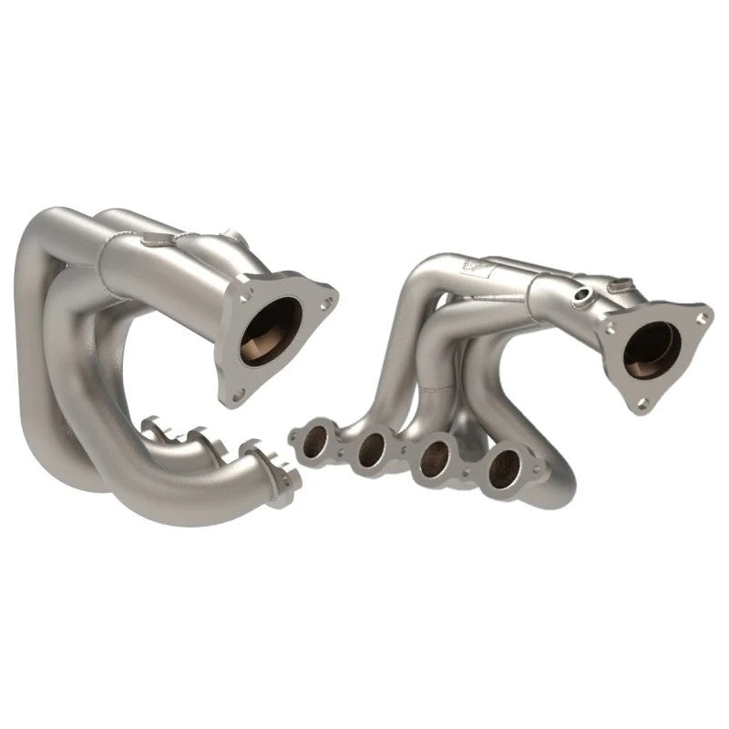 aFe Twisted 304 stainless steel headers with titanium ceramic coating for 2020-2026 Chevrolet Corvette C8 6.2L