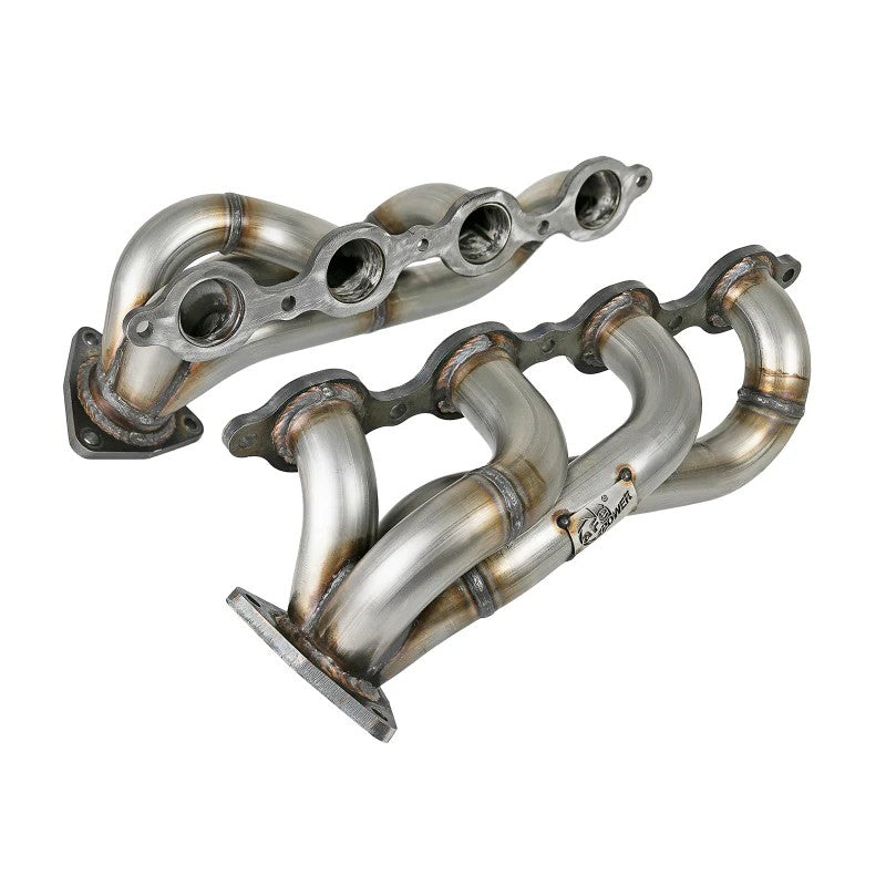 aFe Twisted Steel 1-3/4 inch 304 stainless steel shorty exhaust headers for GM V8-5.3L and 6.2L engines