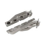 aFe Twisted Steel ceramic-coated 1-5/8 inch stainless steel shorty headers with laser-cut flanges for 5.7L Hemi engines.