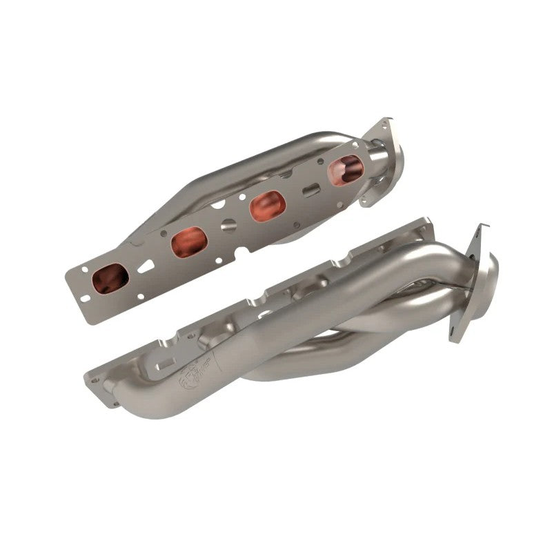 aFe Power Twisted Steel titanium ceramic coated shorty headers for 5.7L Dodge Durango and Jeep Grand Cherokee