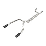 aFe POWER Vulcan Series 304 stainless steel cat-back exhaust system with dual 6-inch matte black tips for Ram 1500 TRX.