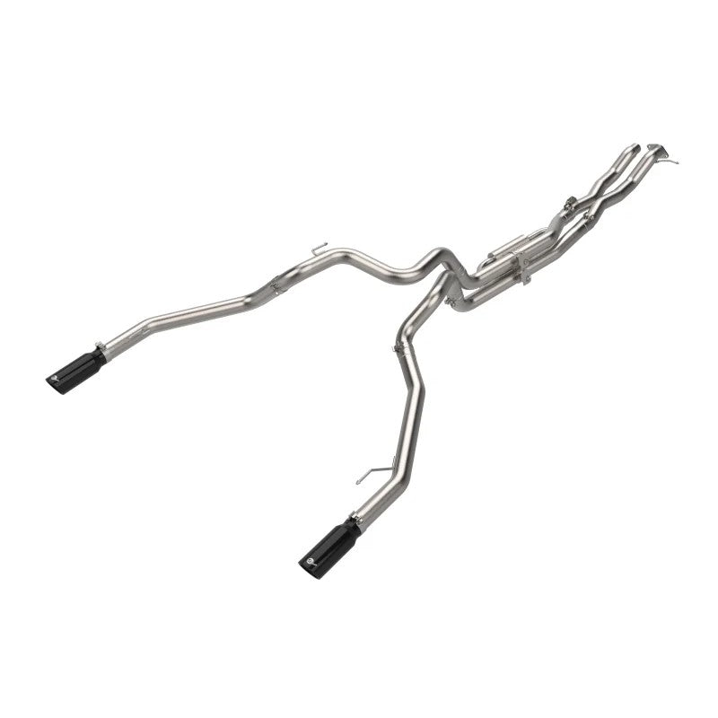 aFe Vulcan Series 3-inch 304 stainless steel cat-back exhaust system with dual black tips for 2024-2026 Ford Ranger Raptor.