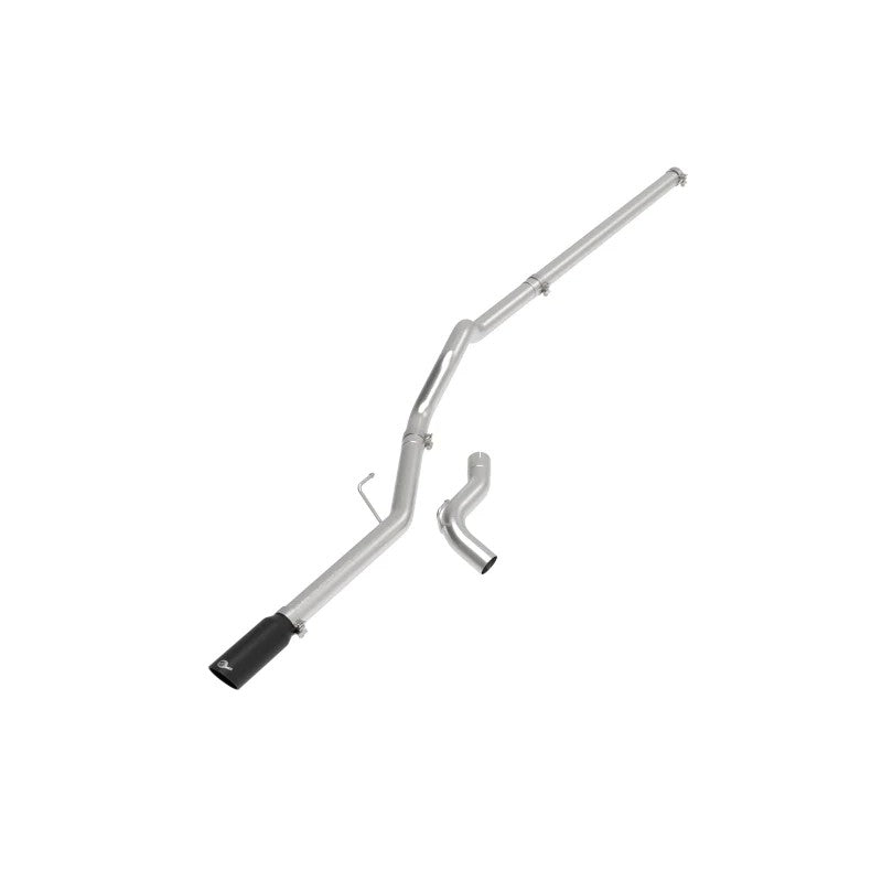 aFe Vulcan Series 3-inch 304 stainless steel DPF-back exhaust system with a black clamp-on tip for Mercedes-Benz Sprinter.