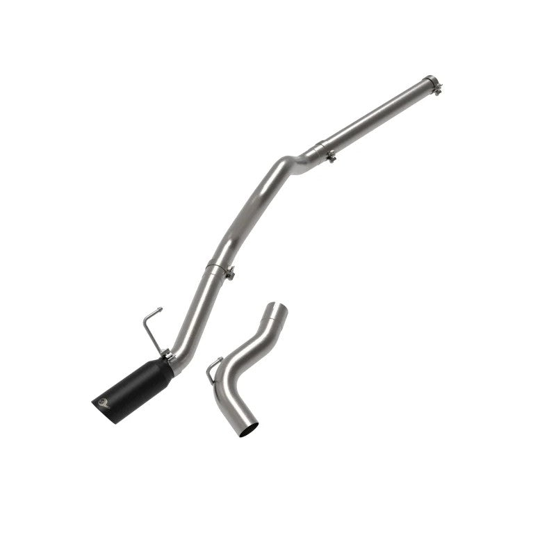 3-inch mandrel-bent 304 stainless steel DPF-back exhaust with 4-inch black tip for Mercedes-Benz Sprinter