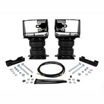 Air Lift LoadLifter 5000 Ultimate air spring kit with internal jounce bumpers and black mounting brackets for Toyota Tundra.