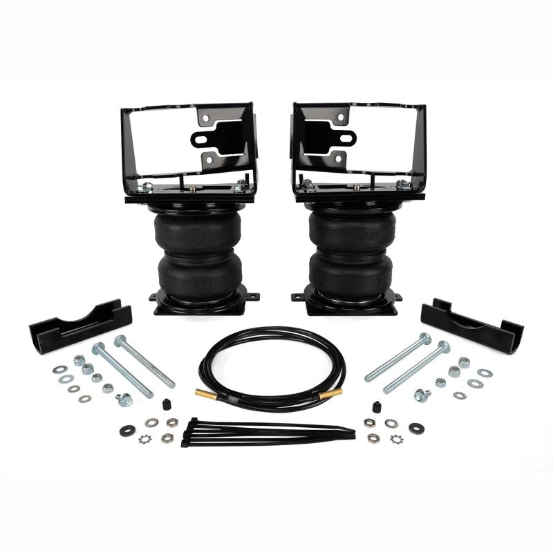 Air Lift LoadLifter 5000 Ultimate air spring kit with internal jounce bumpers and black mounting brackets for Toyota Tundra.