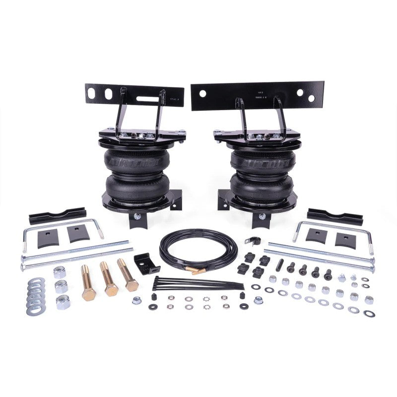 Air Lift LoadLifter 7500 XL air spring kit with 7-inch bellows, composite end caps, and mounting hardware for Ford Super Duty