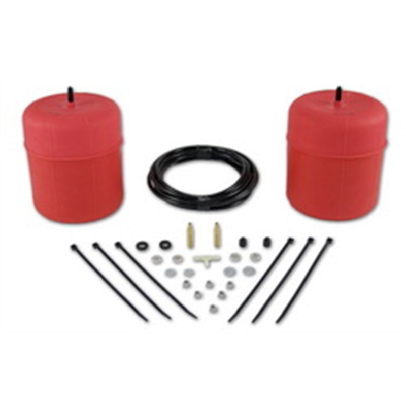 Red polyurethane Air Lift 1000 air springs with air lines and hardware for 1984-2007 Toyota Sequoia and 4Runner.
