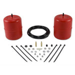 Air Lift 1000 series red polyurethane air springs and inflation kit components for 1996-2004 Nissan Pathfinder