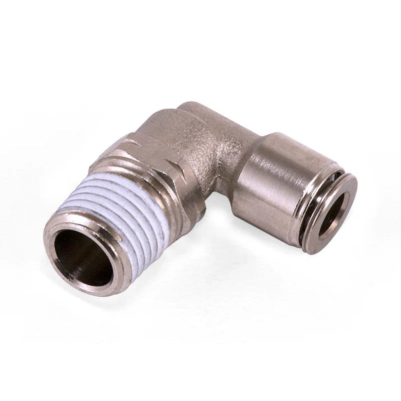 Air Lift male 1/4in NPT to 1/4in tube air line elbow fitting