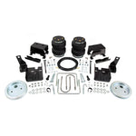 Air Lift LoadLifter 5000 air spring kit including bellows, roll plates, mounting brackets, and installation hardware.