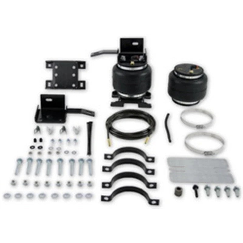 Air Lift LoadLifter 5000 air springs with heavy-duty mounting brackets and hardware for Chevrolet and GMC vans.