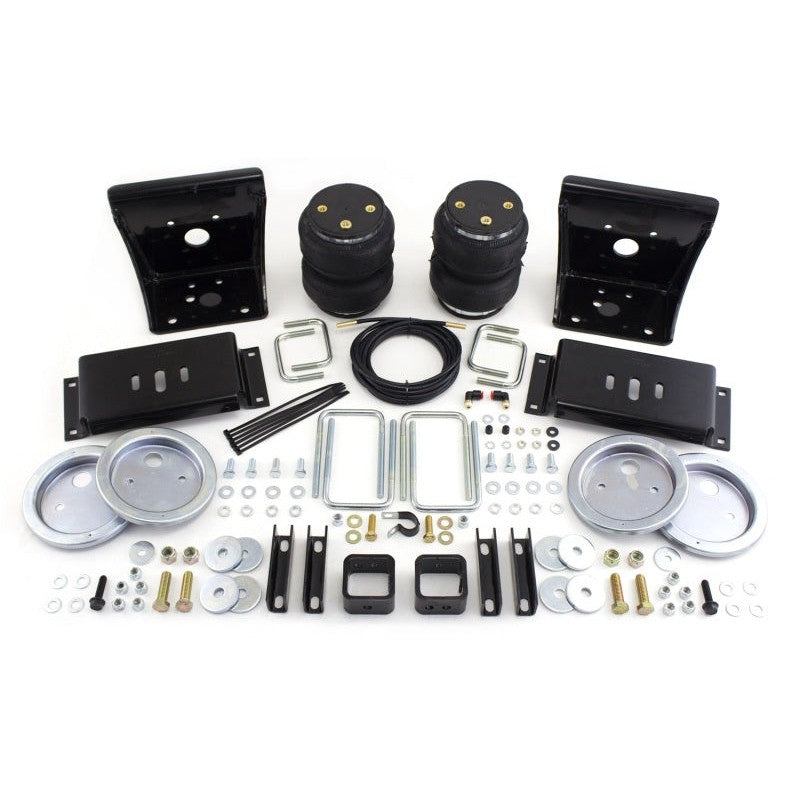 Air Lift LoadLifter 5000 air spring kit 57212 featuring reinforced bellows, side-mount brackets, and assembly hardware.