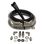 Air Lift 52300 LoadLifter 5000 Ultimate Plus upgrade kit with braided stainless steel lines and AN fittings.
