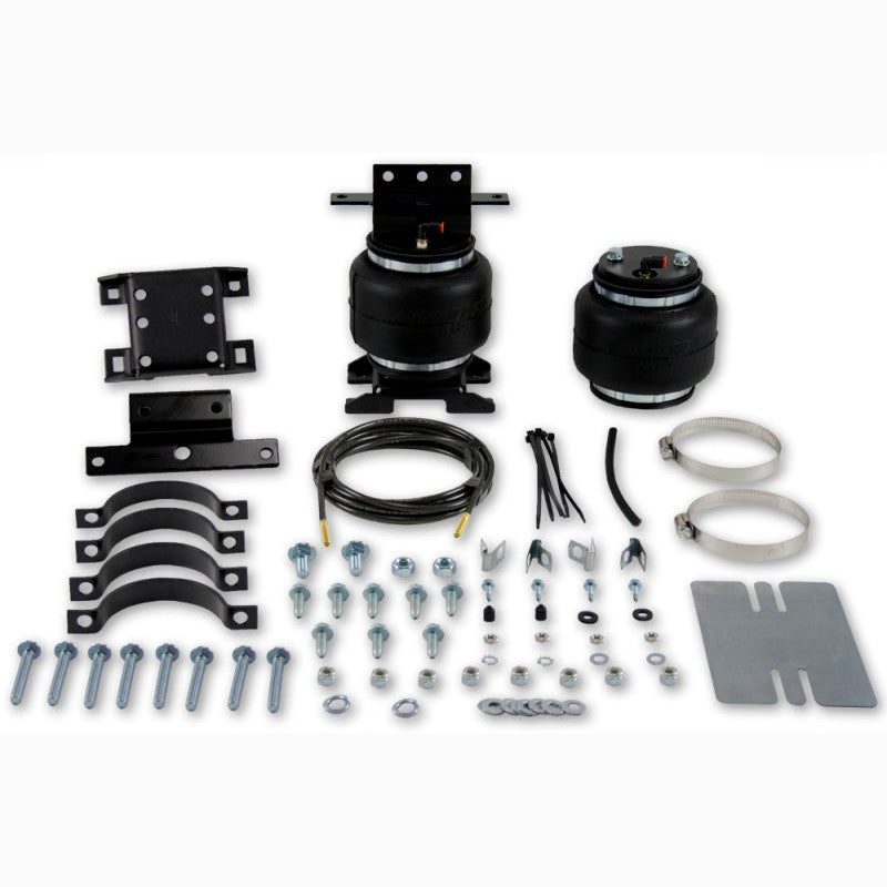 Air Lift LoadLifter 5000 Ultimate rear air spring kit featuring internal jounce bumpers, roll plates, and hardware.